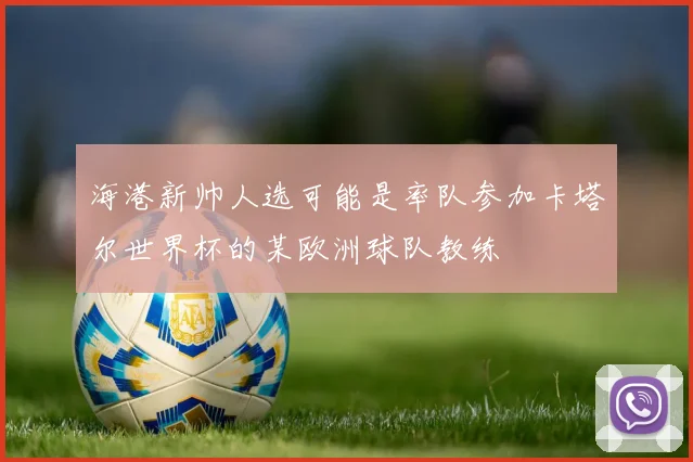 海港新帅人选可能是率队参加卡塔尔世界杯的某欧洲球队教练